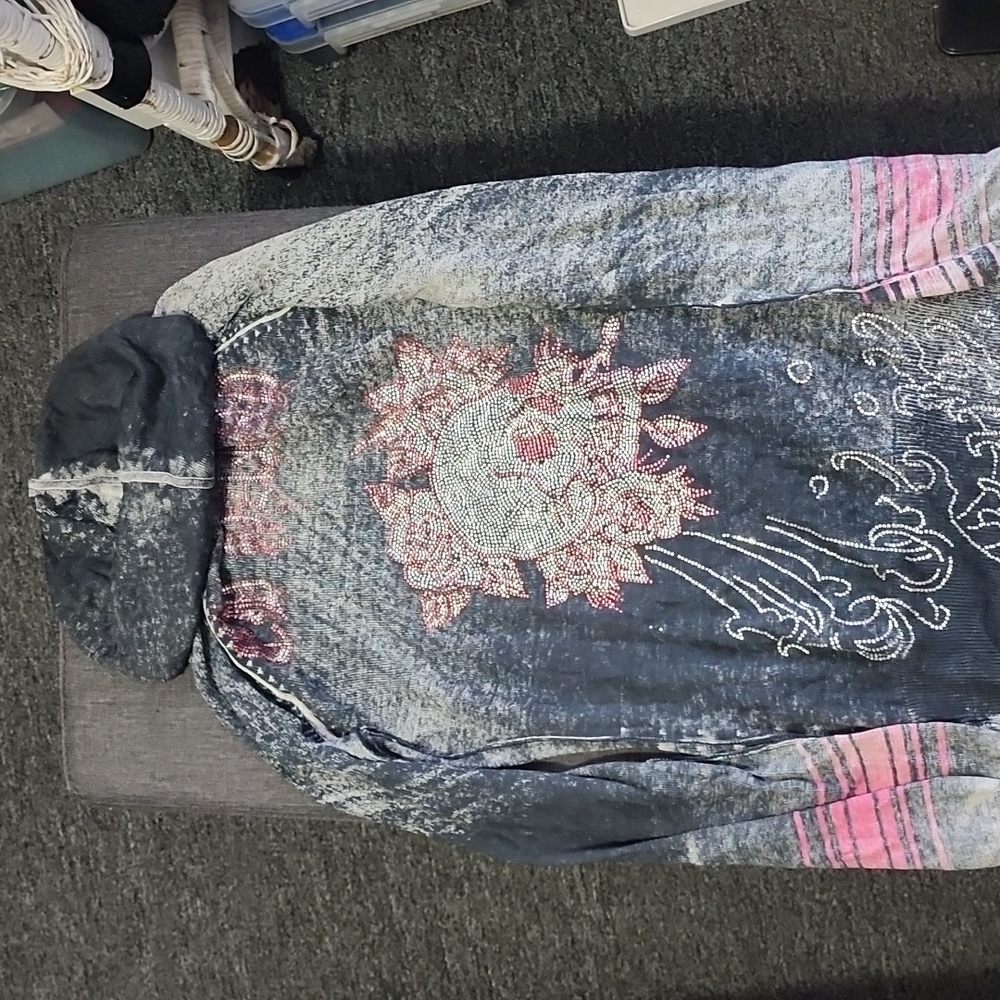 Ed hardy Sweater dress with hood